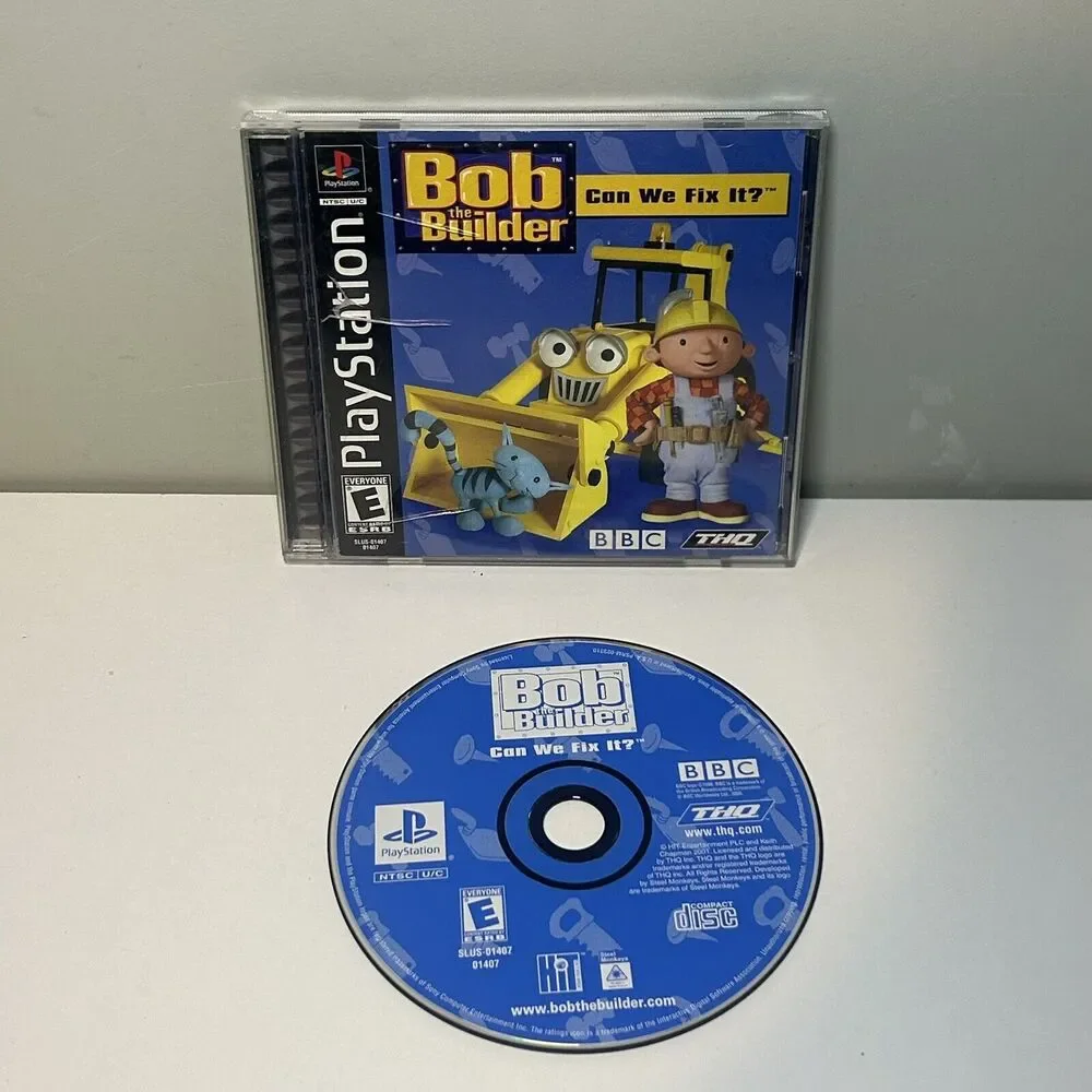 Bob the Builder Can We Fix It? (Sony Playstation PS1) CIB Complete w/ Manual